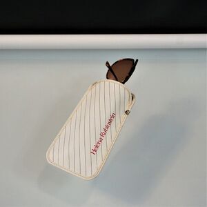 HR Helena Rubinstein Eyeglass Case Vintage 60s Made In Italy Soft Slip